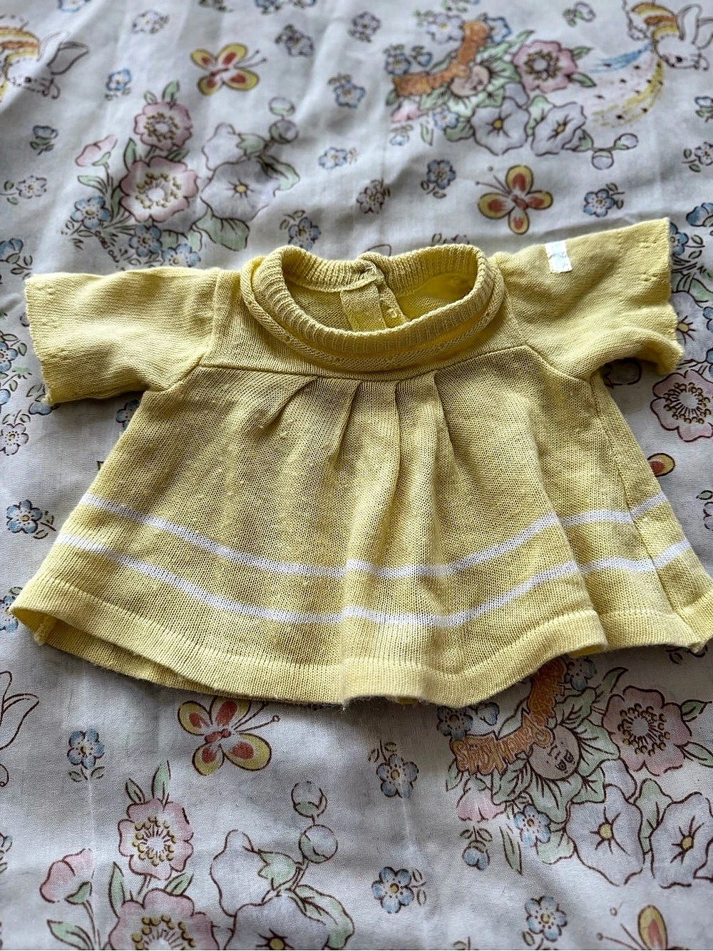 CPK 1983 1st Gen Yellow Knit Dress with Button Back HTF